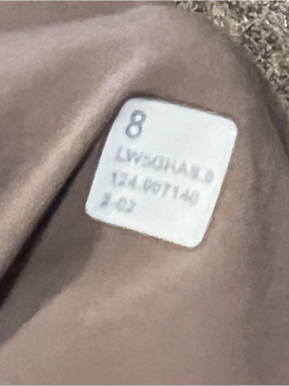 Lululemon Smooth Fit Pull-On High-
Rise Pant *Regular, size 8, tauptastic colour - Picture 6 of 13